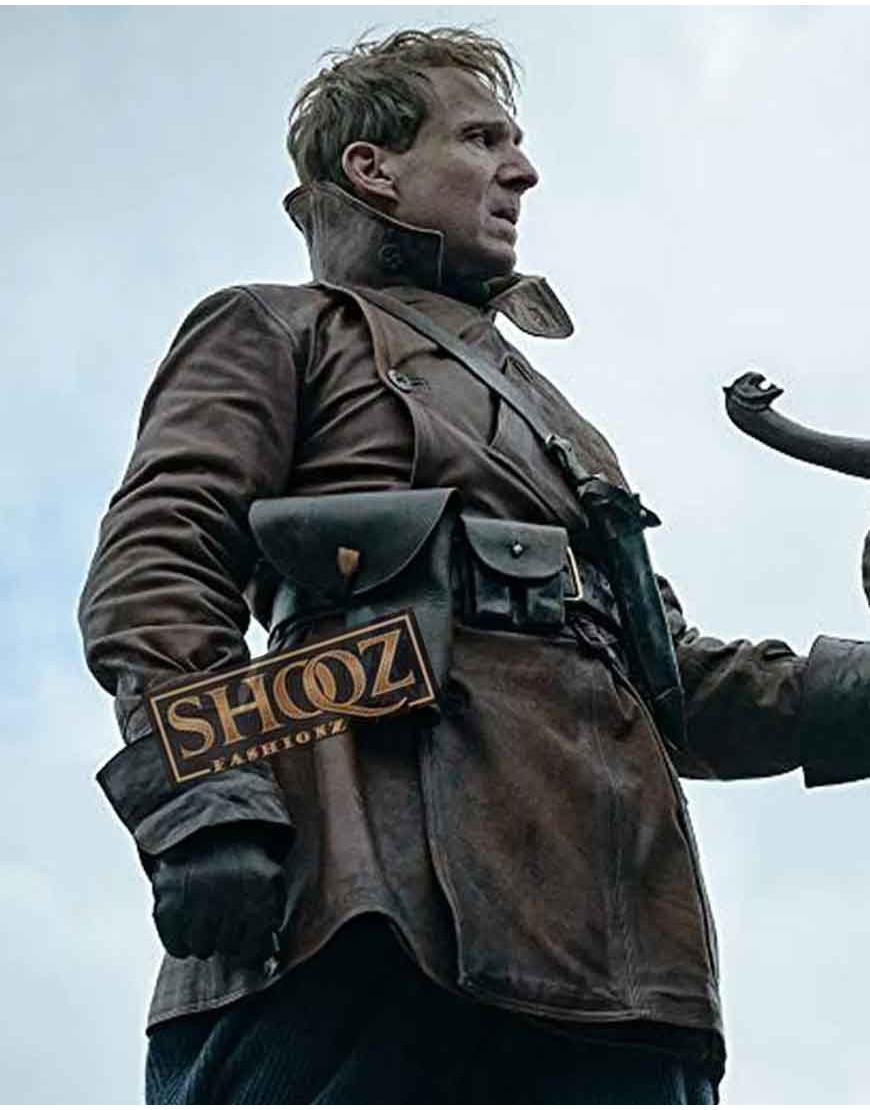 The King's Man 3 Ralph Fiennes Leather Coat